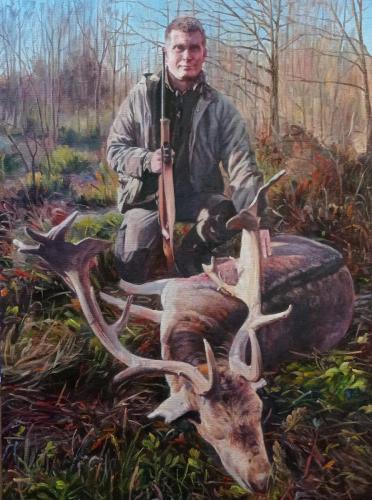 Az első bika olaj-vászon 55x40 2021
